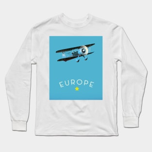 European Plane Long Sleeve T-Shirt